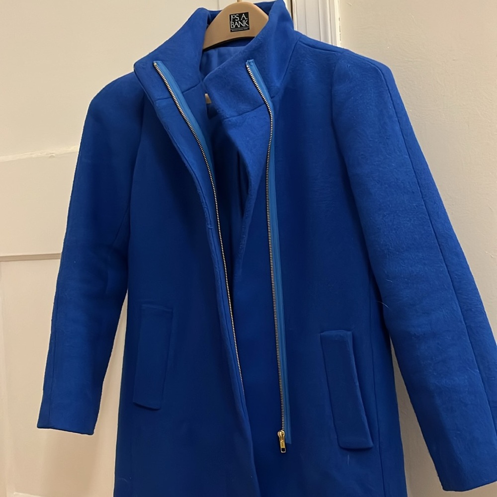 J. Crew Factory City Coat - Royal Blue